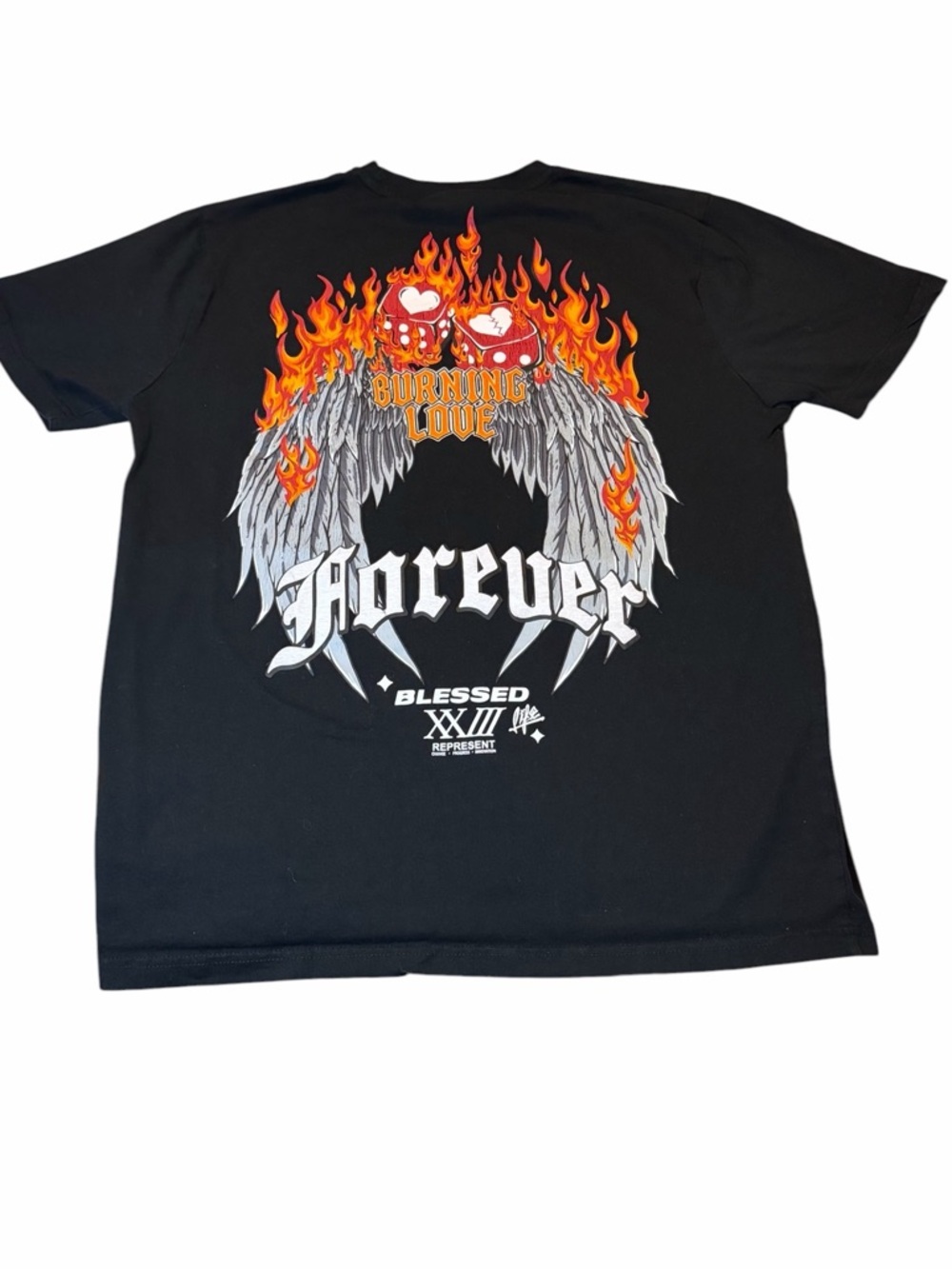 Forever Burning Love Graphic Tee - Black (005)